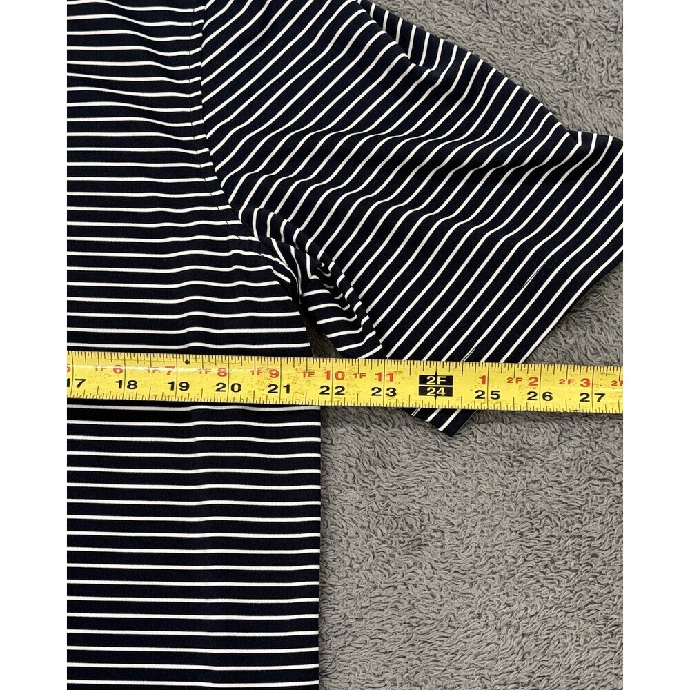 Croft & Barrow Golf Polo Shirt Mens L Blue/White Quick Dry Short Sleeve Polo - Picture 4 of 5